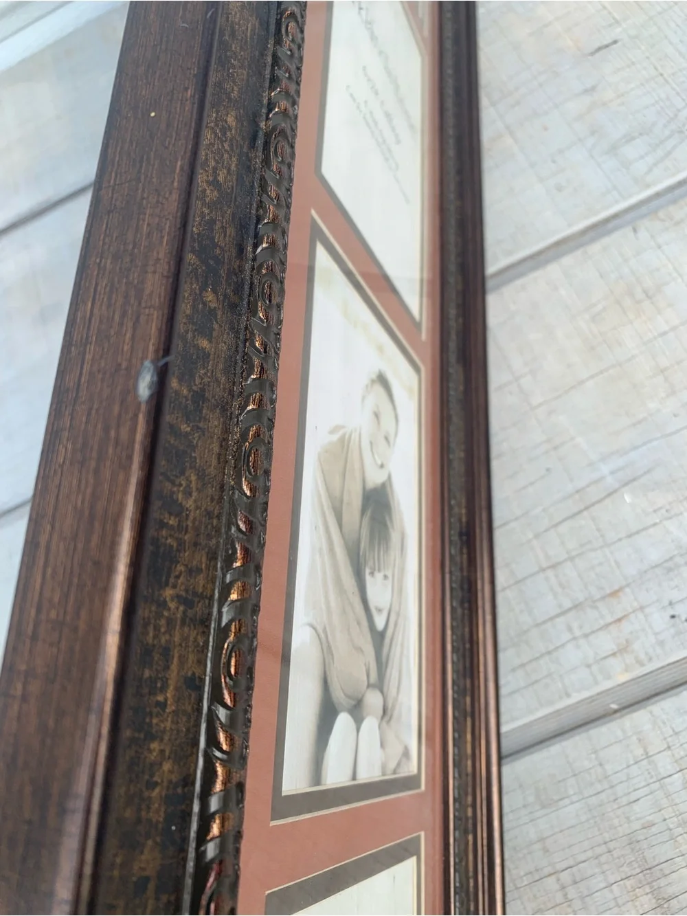 Kirkland's Home 6x28 bronze collage wall frame. Holds four 4x6 family photos